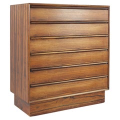 Westnofa Mid Century Rosewood 6-Drawer Highboy Dresser