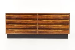 Westnofa Mid Century Rosewood 8 Drawer Lowboy Dresser