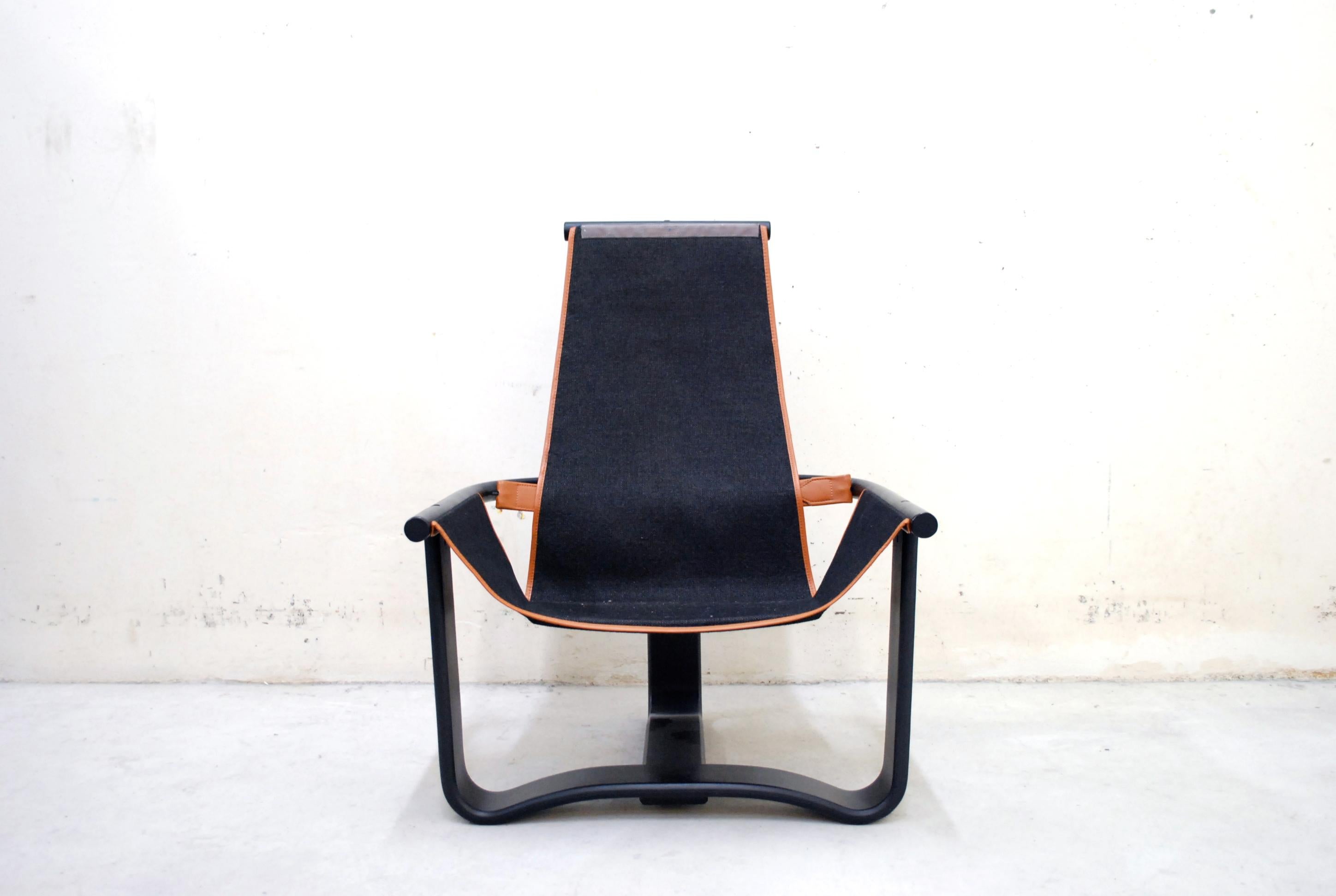 Westnofa Model Manta Cognac Leather Lounge Chair 3