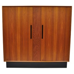 Westnofa Norway Teak Danish Modern Cabinet Gents Tall Chest Dresser