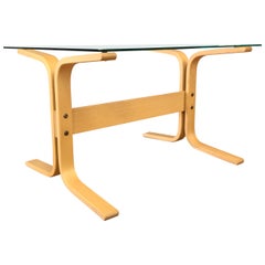 Table d'appoint Westnofa de Norvège Siesta en bois de hêtre courbé