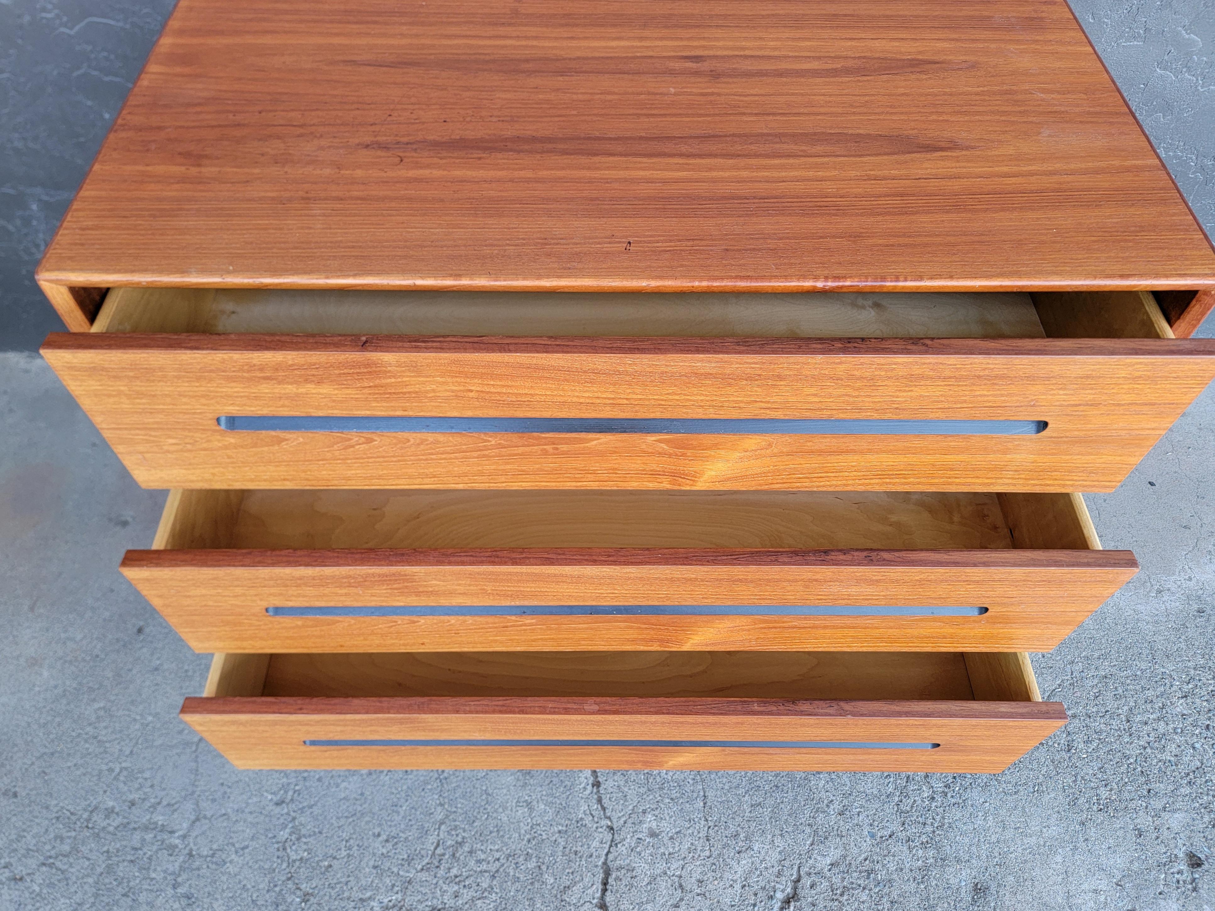 20th Century Westnofa Scandinavian Modern Teak Dresser For Sale
