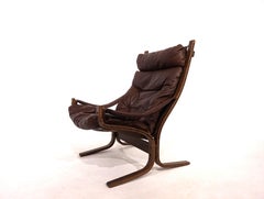 Westnofa Chaise longue en cuir Siesta d'Ingmar Relling, 1960