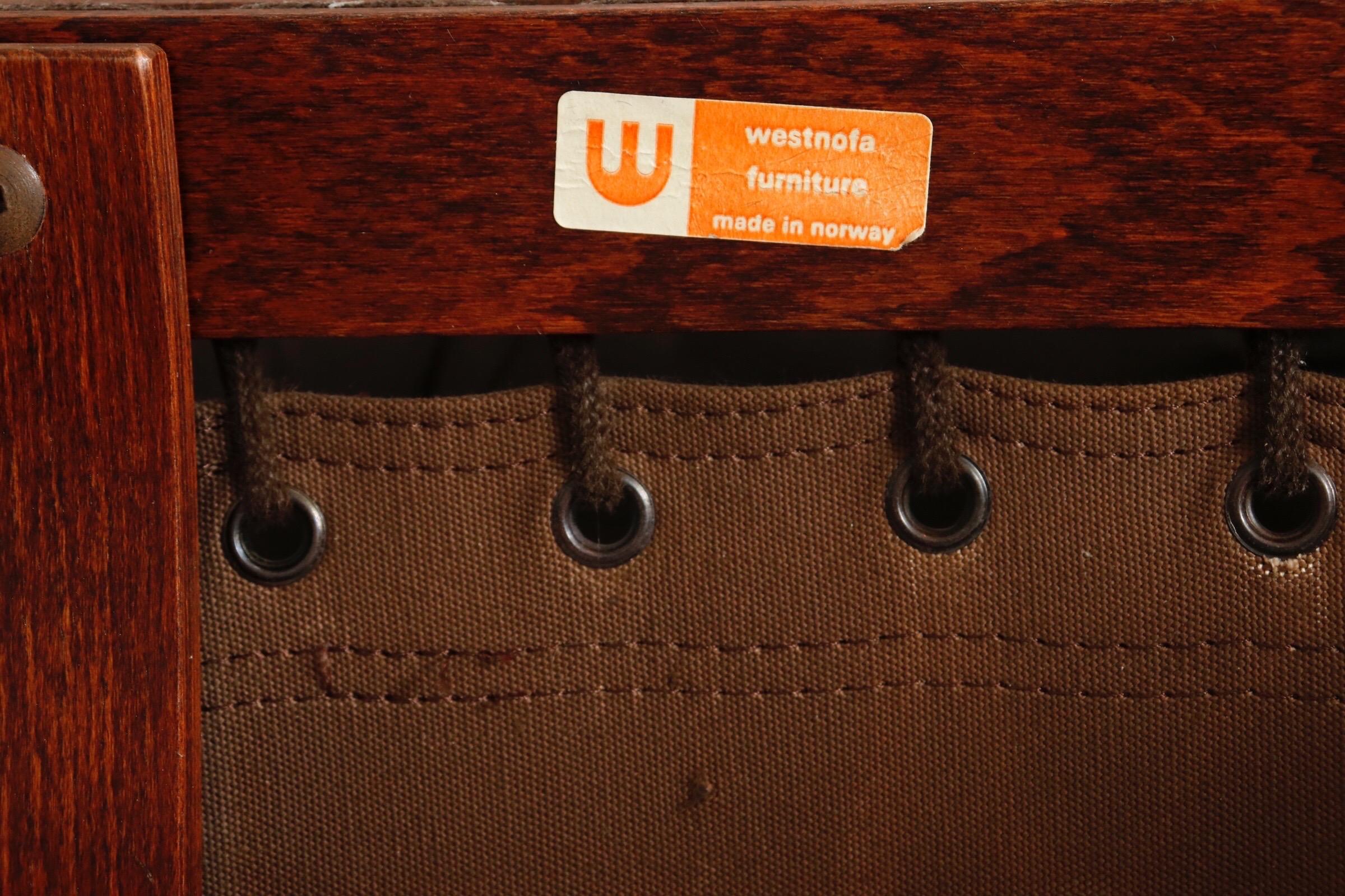 Leather Westnofa “Siesta” Lounge chairs - a Pair