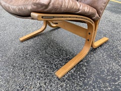 Westnofa Siesta Norway Leather Lounge Chair designed by Ingmar Relling