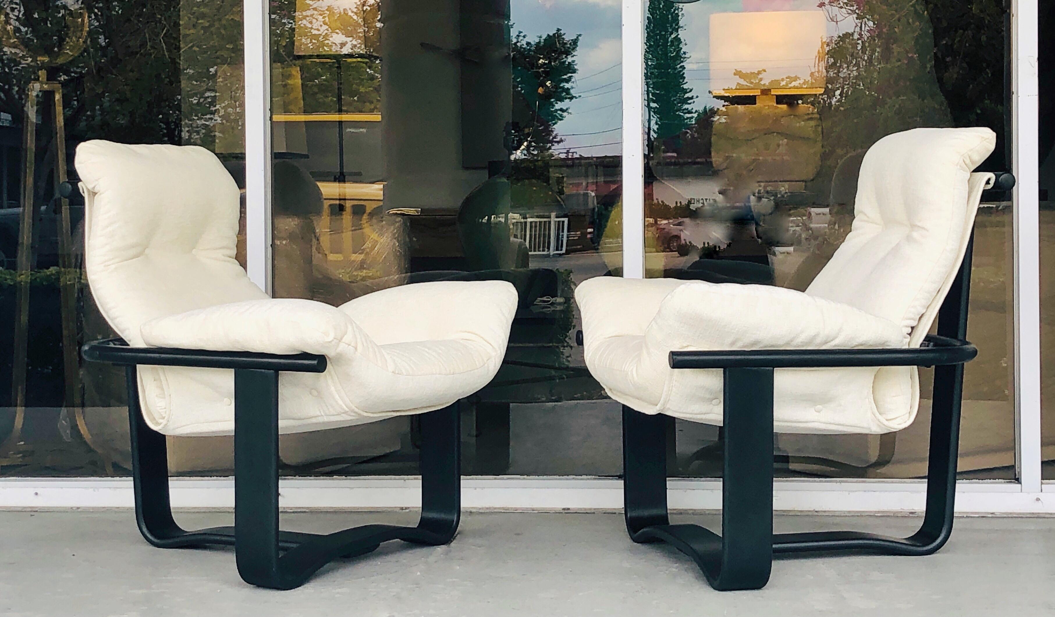 Norwegian Westnofa Sling T Lounge Manta Pair of Chairs by Ingmar Relling
