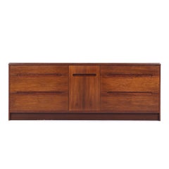 Westnofa Style Mid Century Danish Rosewood Lowboy Dresser