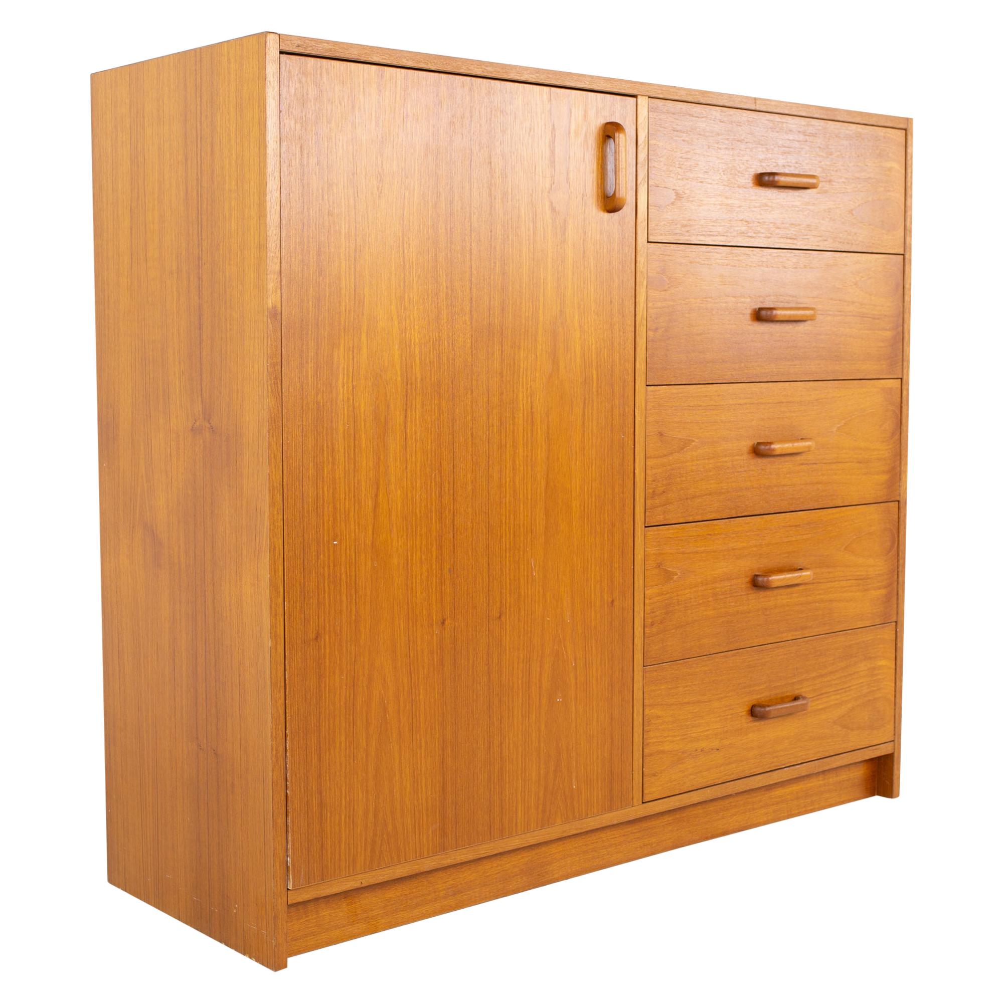 MidCentury Modern Danish Teak Gentleman's Chest at 1stDibs