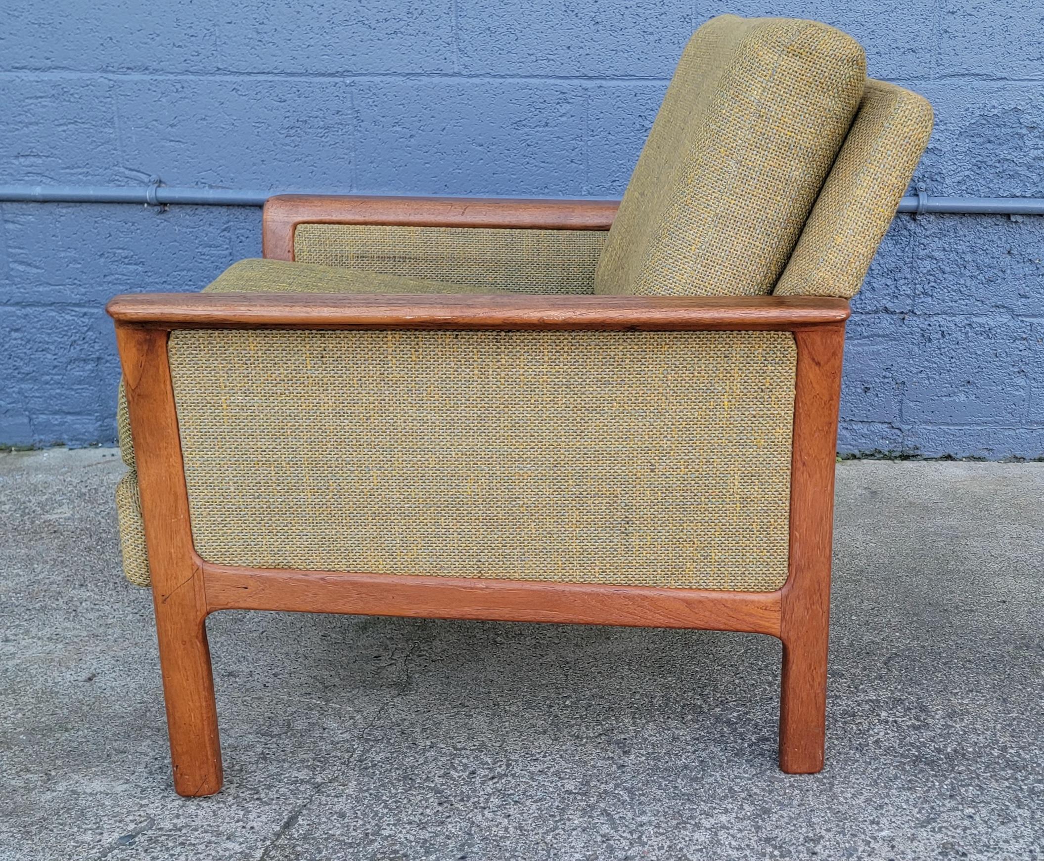 Scandinavian Modern Westnofa Teak Danish Modern Lounge Chair