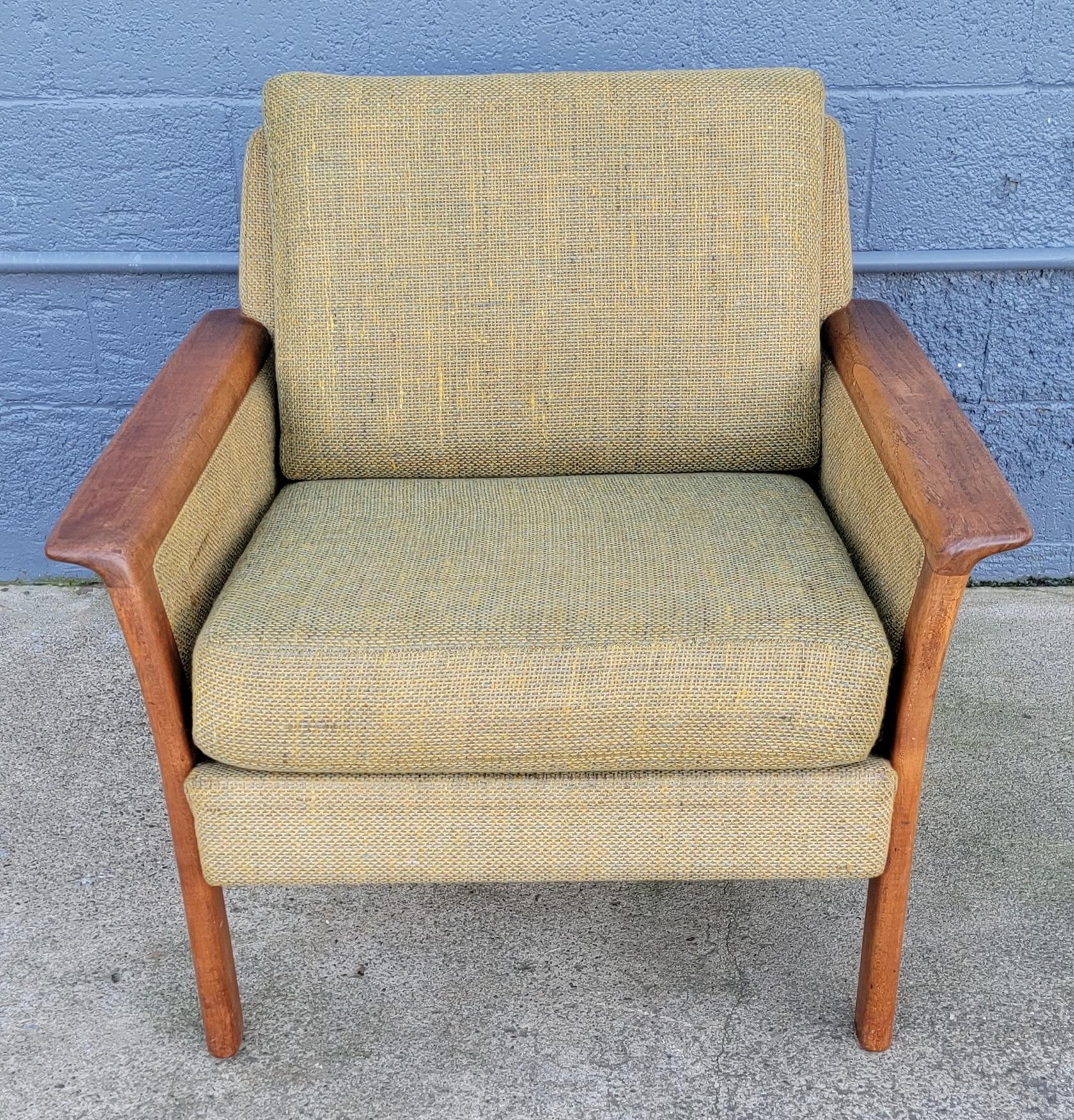 20th Century Westnofa Teak Danish Modern Lounge Chair