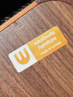 Espejo de teca Westnofa Noruega Años 60