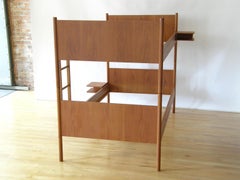 Westnofa Teak Twin Size Bunk Beds with Attached Nightstands from Norway