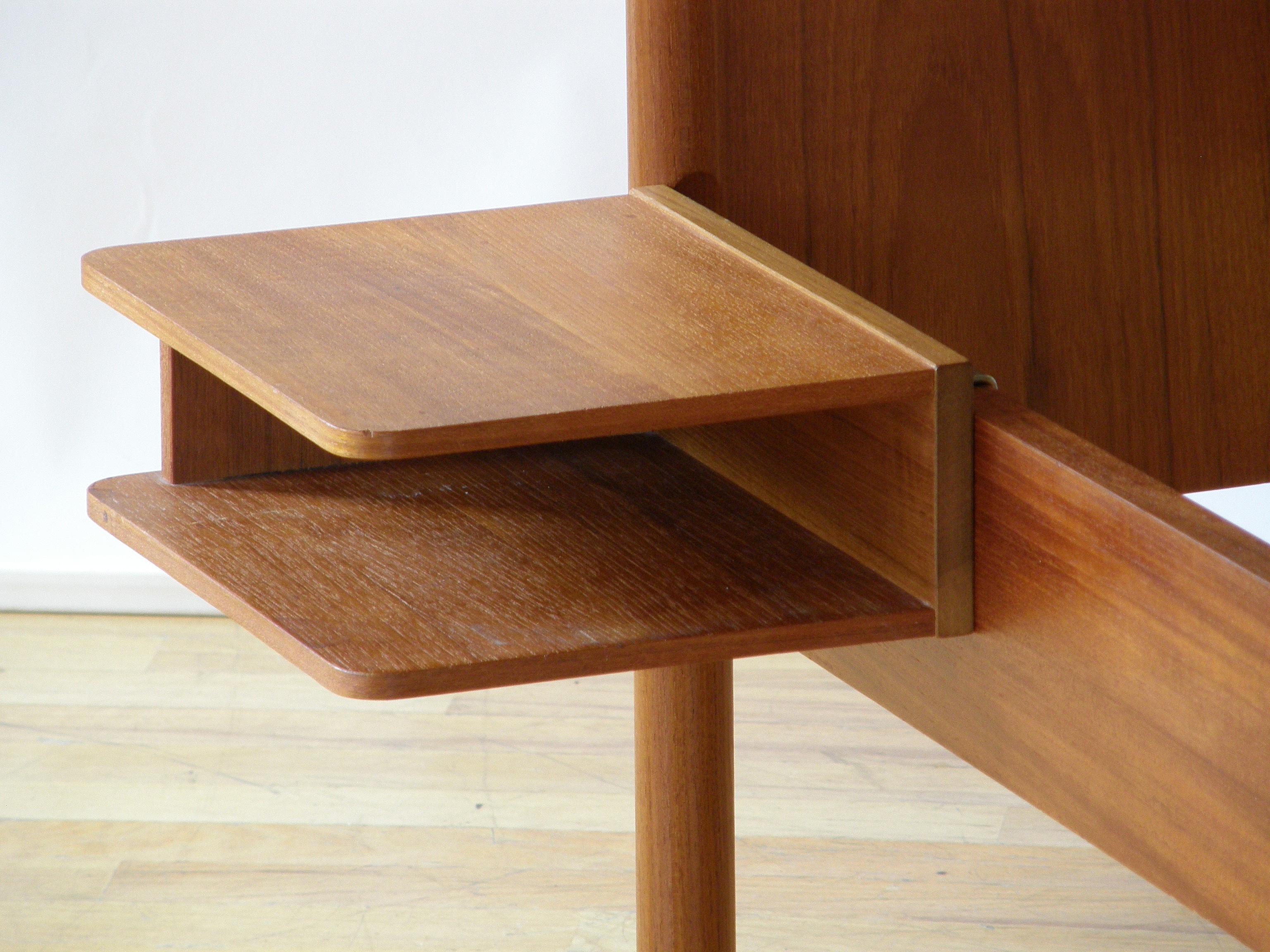 Mid-Century Modern Westnofa Teak Twin Size Bunk Beds with Attached Nightstands from Norway