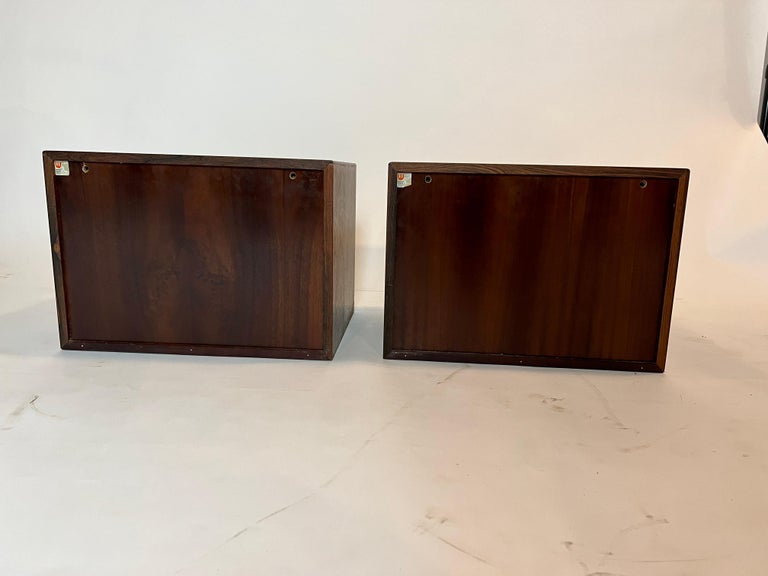 Westnofa Wall Mount Rosewood Nightstands For Sale at 1stDibs