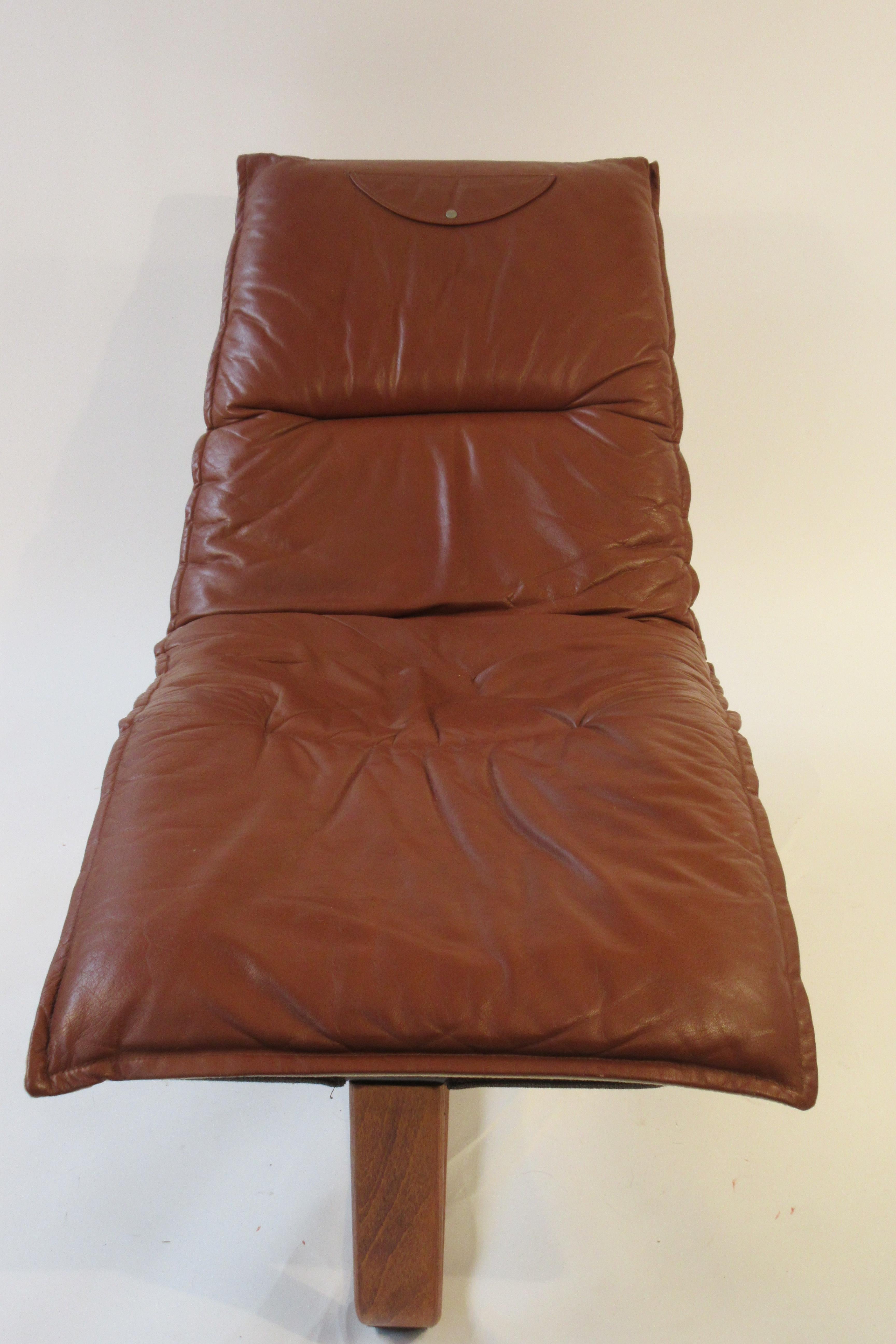 Late 20th Century Westofa Leather Lounge Chair by Ingmar and Knut Relling
