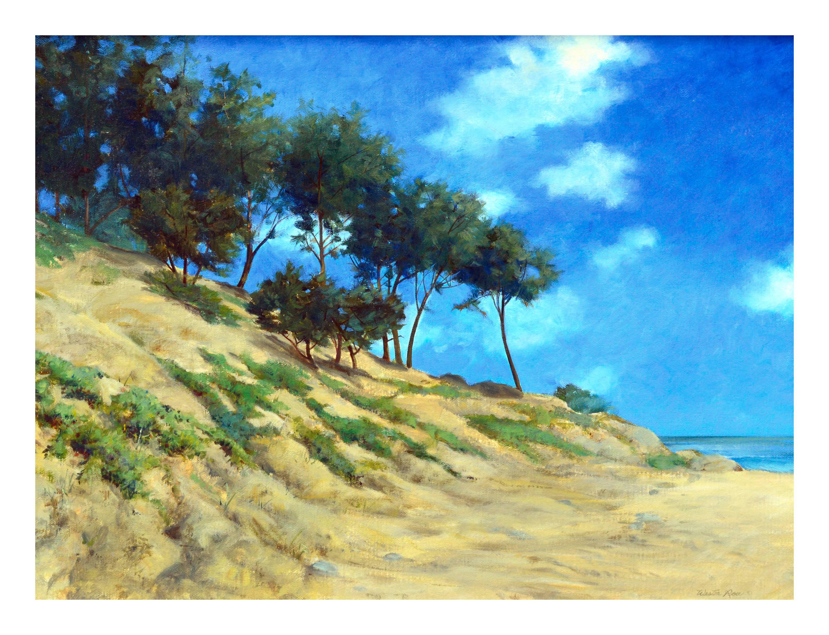 Paisaje costero de Pescadero, California - Painting de Weston Rose