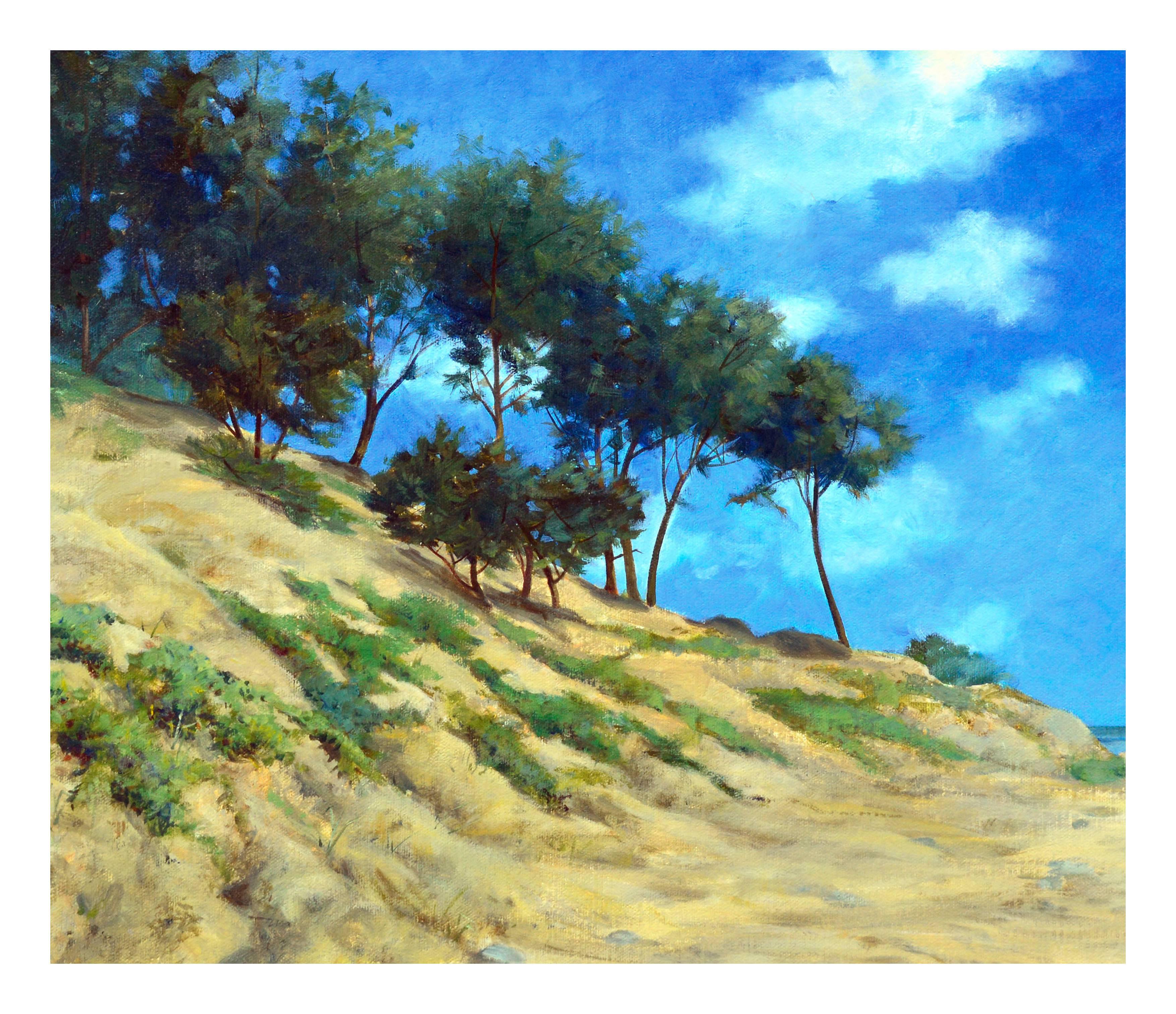 Pescadero, Kalifornien, Küstenlandschaft (Amerikanischer Impressionismus), Painting, von Weston Rose