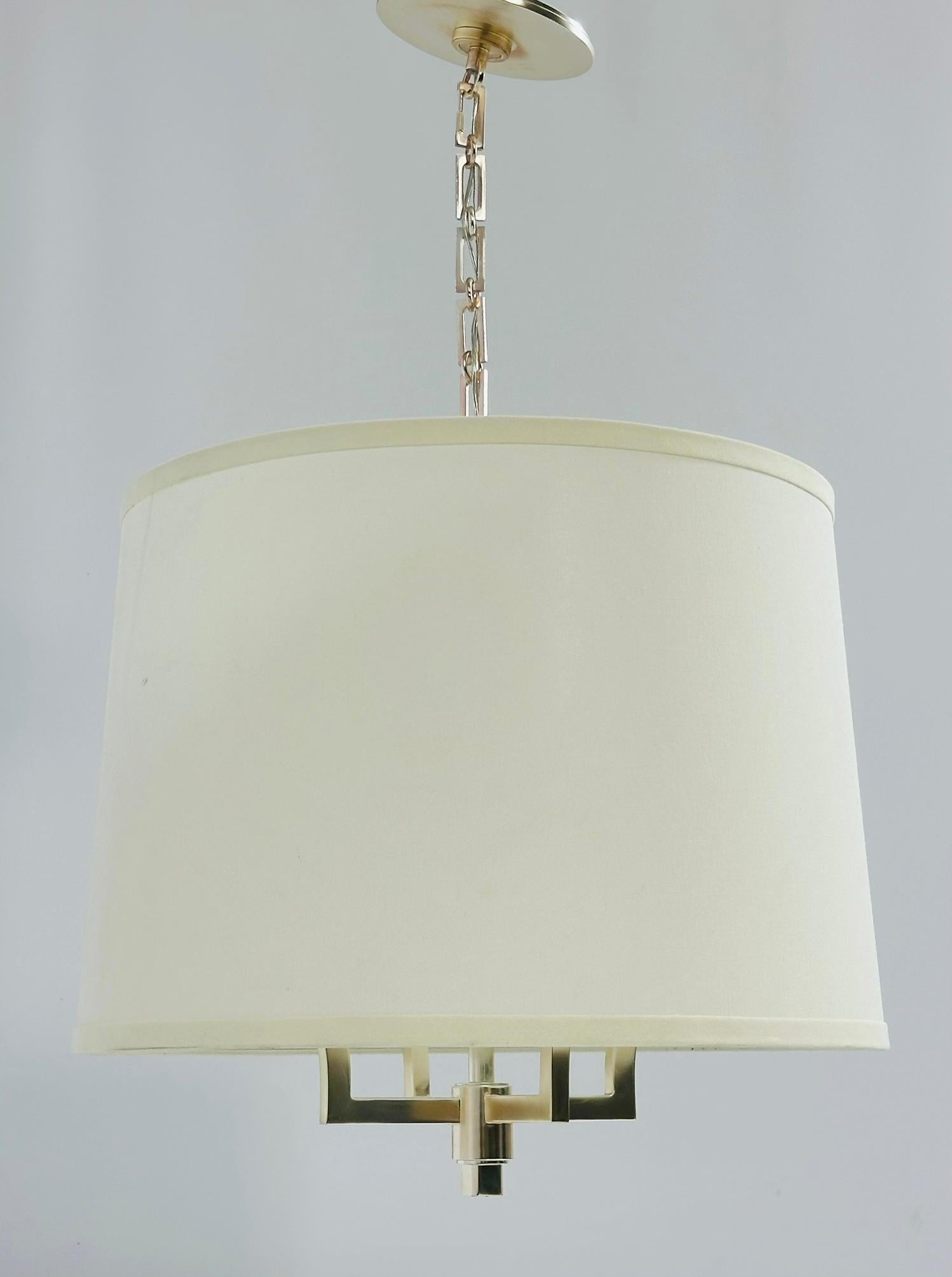 „Westport“-Kronleuchter aus poliertem Nickel von Barbara Barry für Visual Comfort (Beschichtet) im Angebot