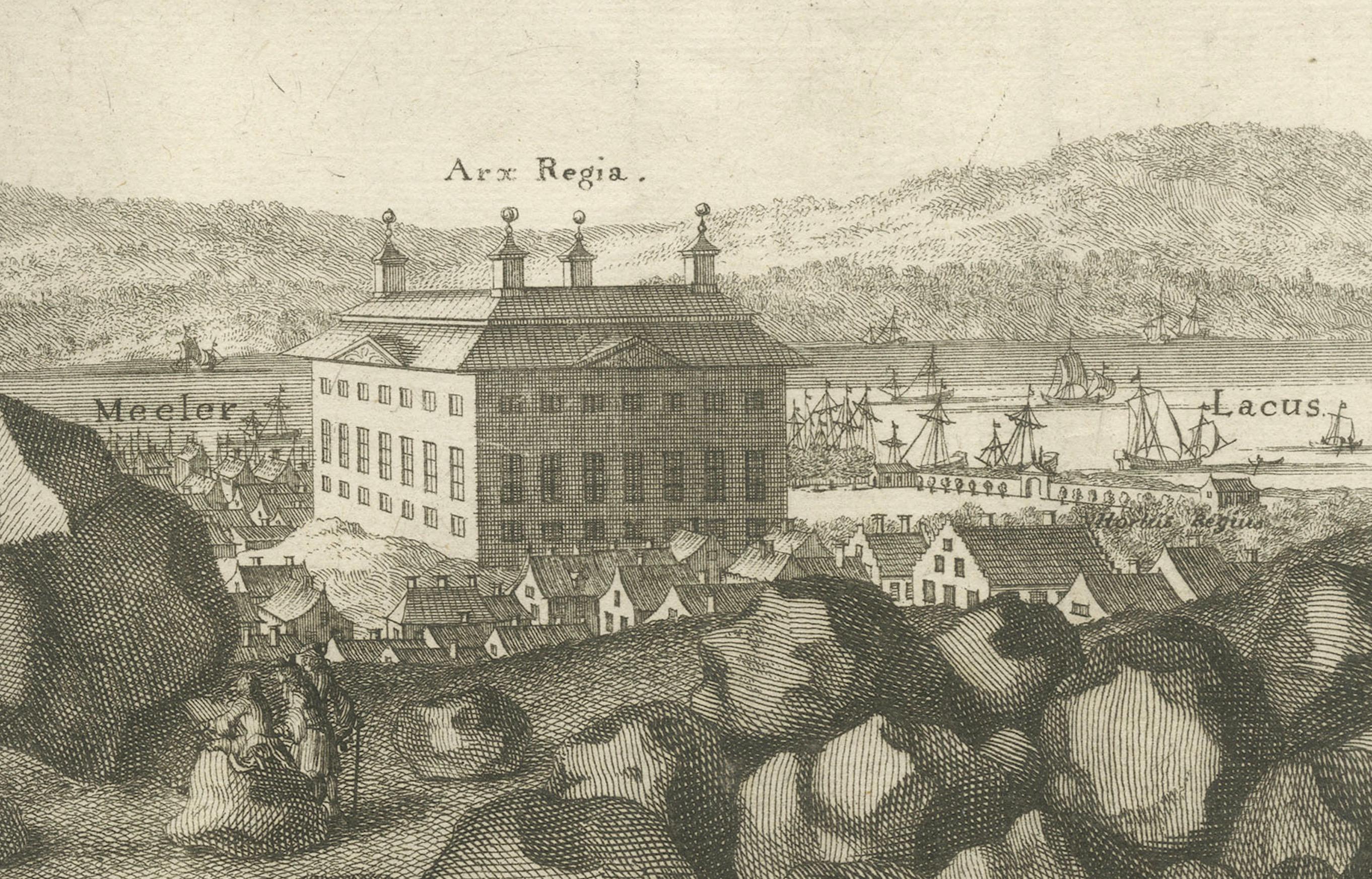Paper Westras: A Jan van Aveelen Engraving from 'Suecia Antiqua et Hodierna', 1701 For Sale