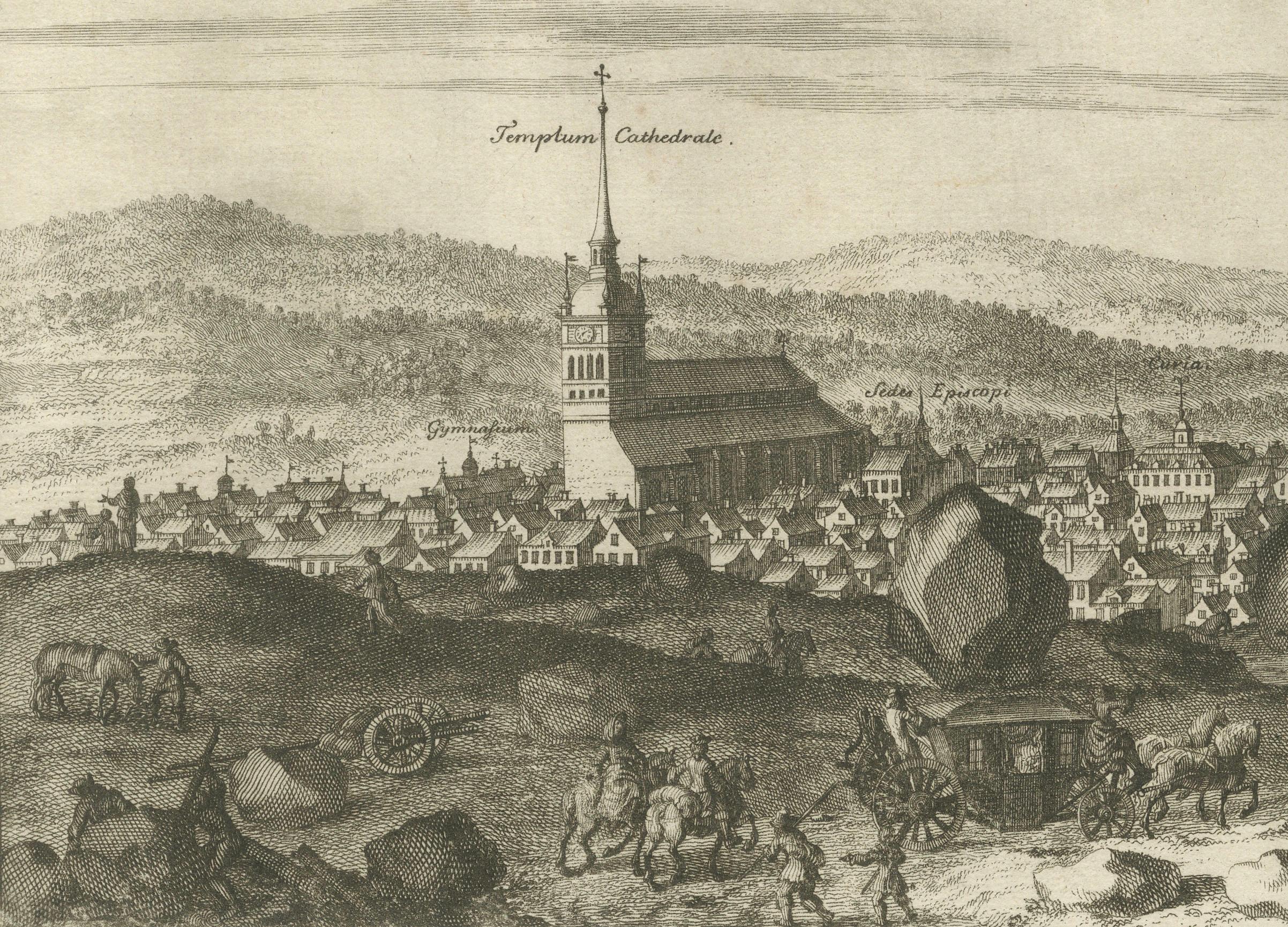 Westras: A Jan van Aveelen Engraving from 'Suecia Antiqua et Hodierna', 1701 For Sale 3