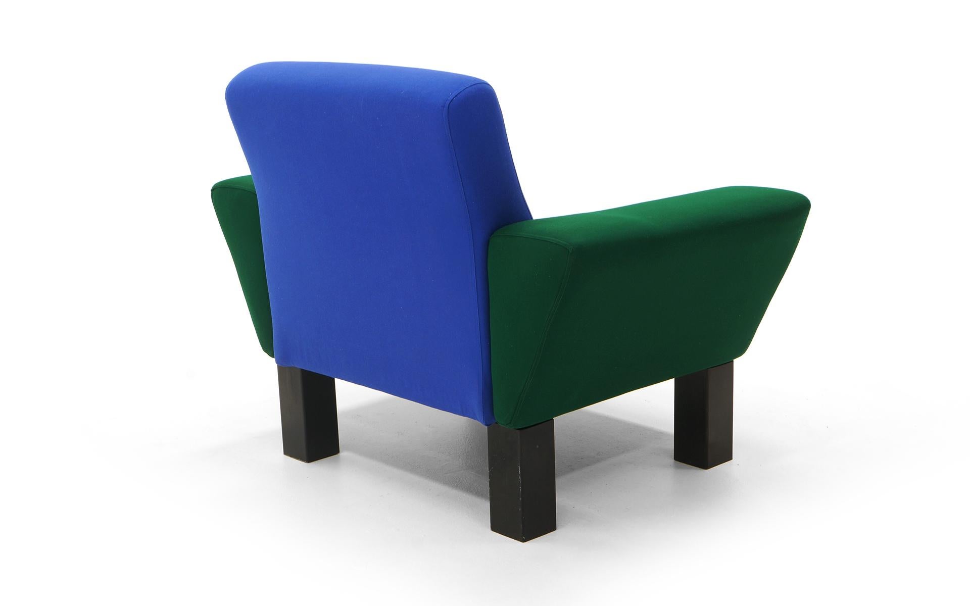Post-Modern Westside Lounge Chair by Ettore Sottsass for Knoll, 1983, Expertly Reupholstered