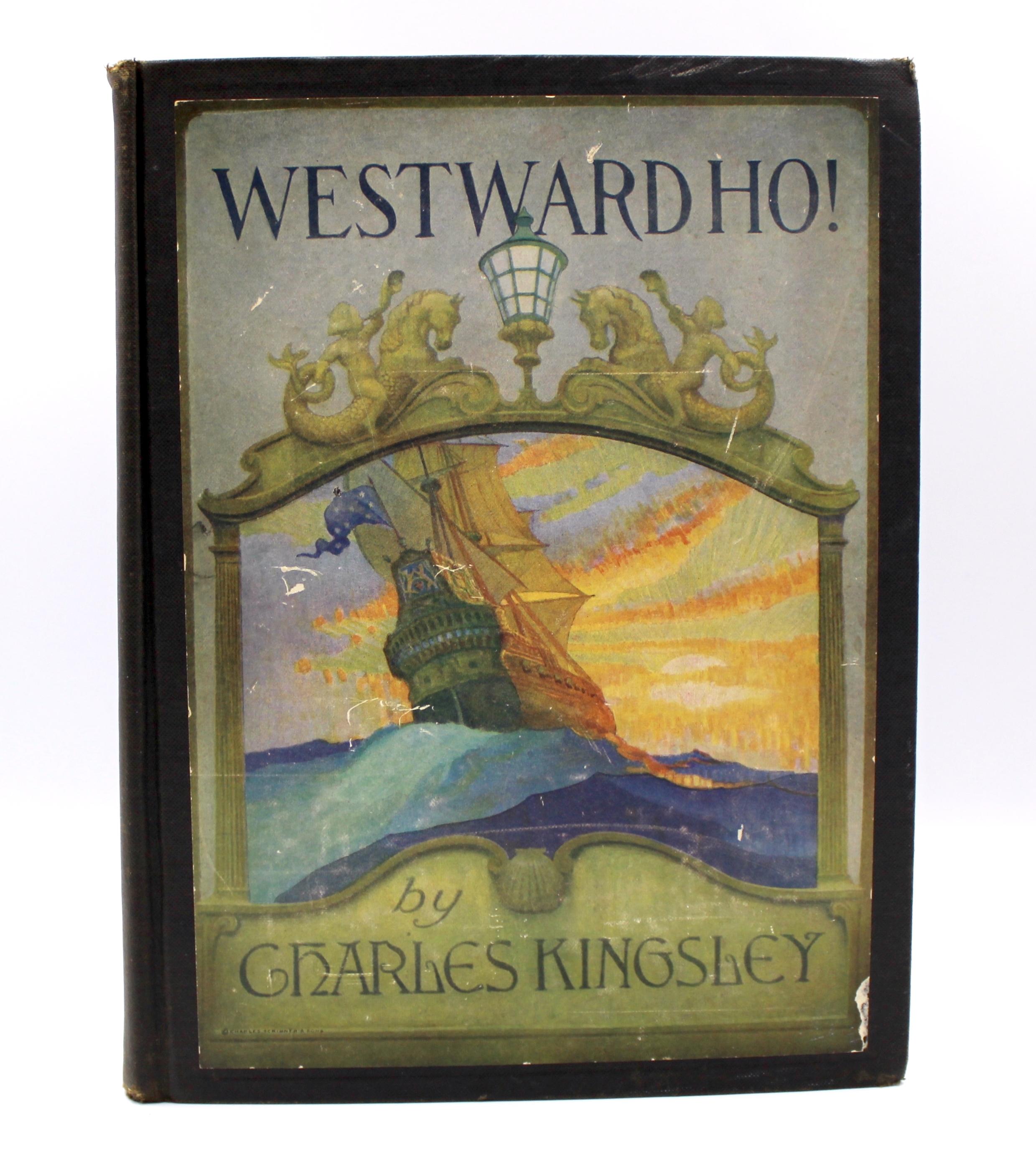 Paper Westward Ho! by Charles Kingsley, Illustrated by N. C. Wyeth, 1924 For Sale