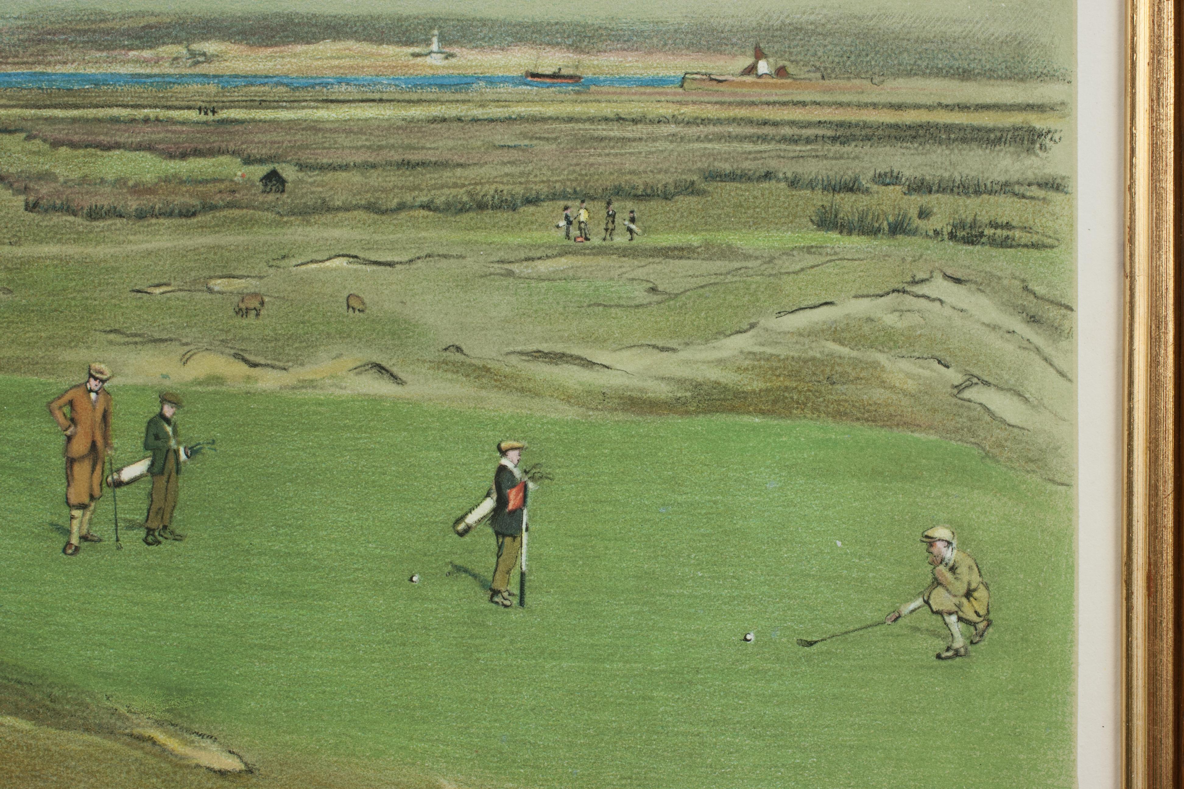 Westward Ho! (Royal North Devon Golf Club) 6th Green Golf Picture, Cecil Aldin For Sale 1