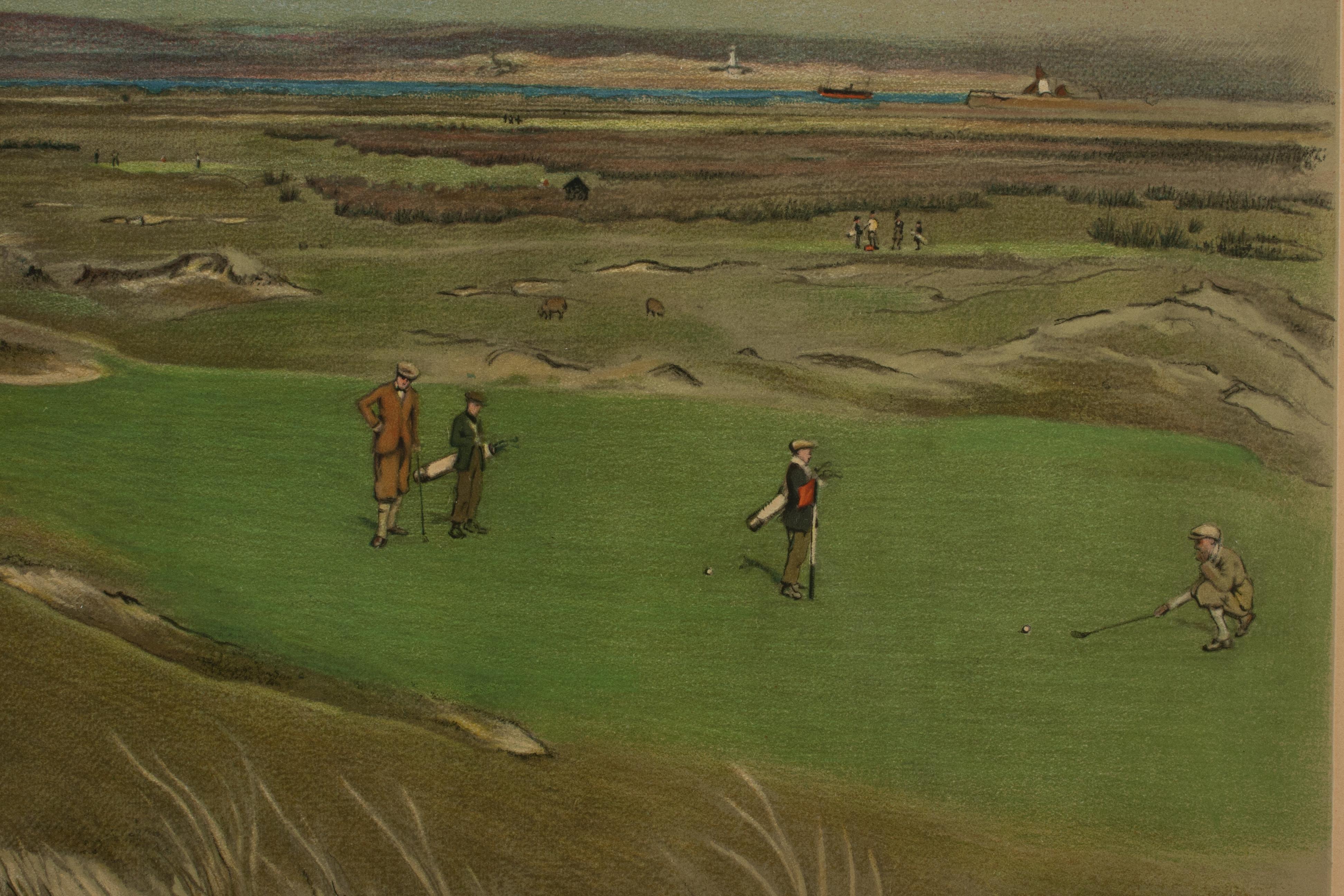 ¡Hacia el Oeste! (Real Club de Golf de North Devon) 6ª Foto de Golf Green, Cecil Aldin en venta 2