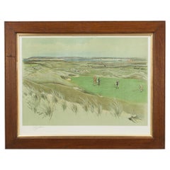Vintage Westward Ho! (Royal North Devon Golf Club) 6th Green Golf Picture, Cecil Aldin