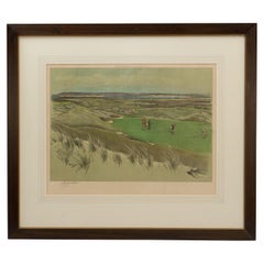 Westward Ho! (Royal North Devon Golf Club) 6th Green Golf Picture, Cecil Aldin
