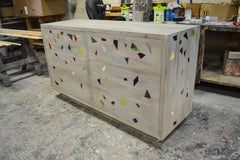 Westwater Old Pine and Colored Glass Confetti Commode