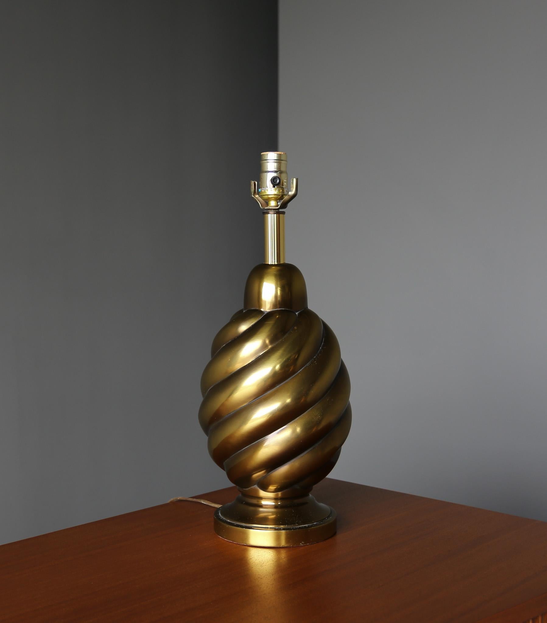 Westwood Industries Aged Brass Lamps, United States, c.1970 7