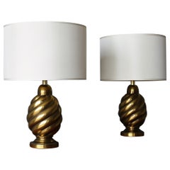 Westwood Industries Aged Brass Lamps, United States, c.1970