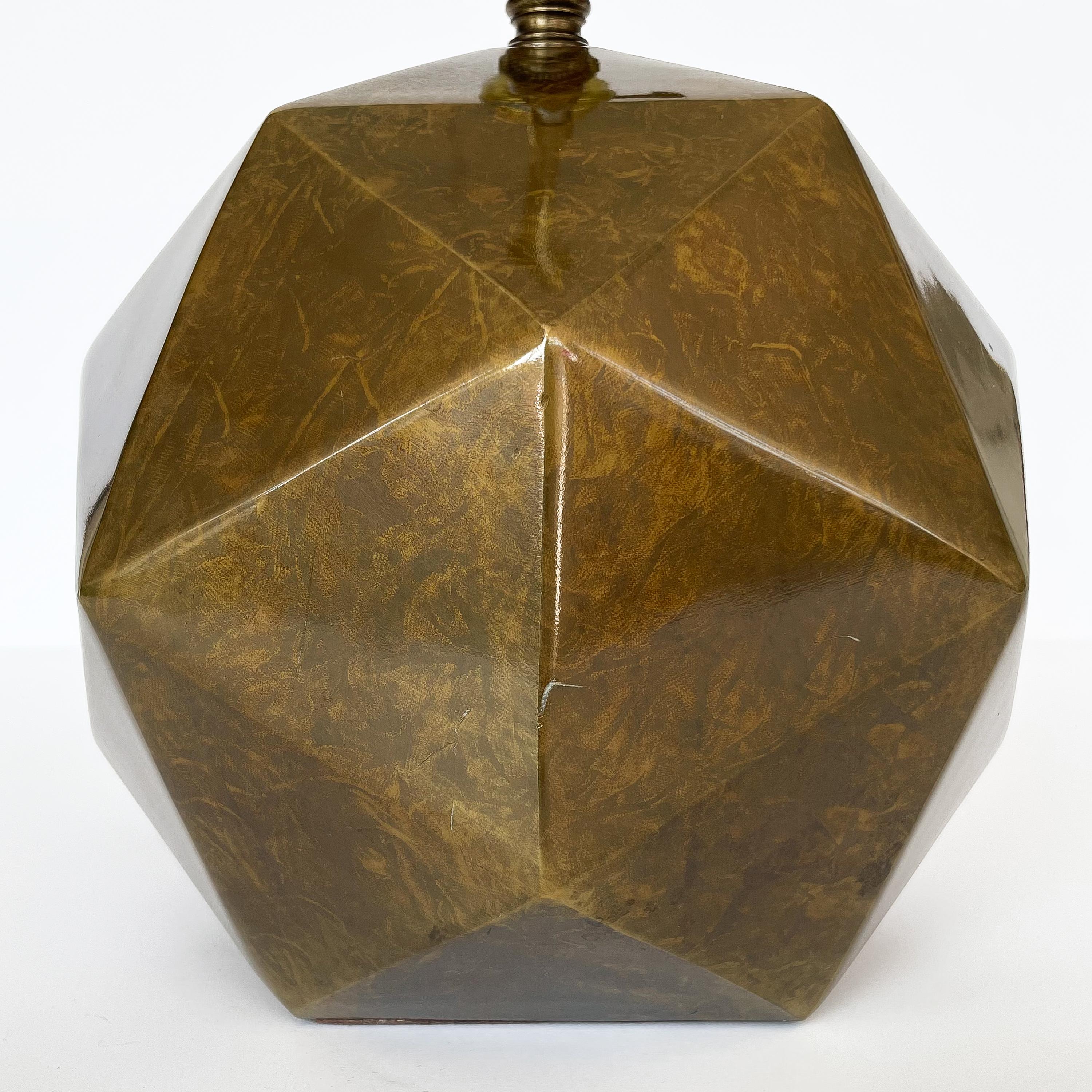 Westwood Industries Antique Bronze Geometric Table Lamp For Sale 2