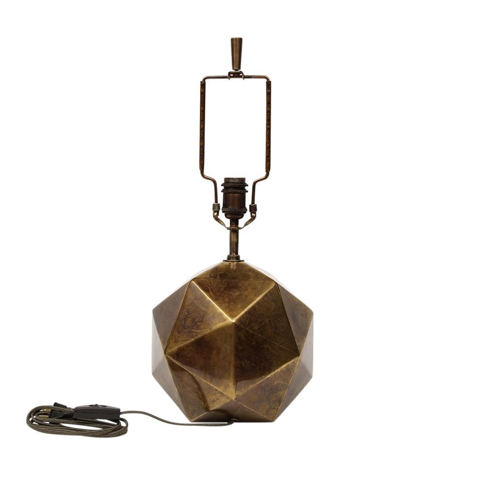 American Westwood Industries Inc Lamp, Bronze, Faceted   For Sale