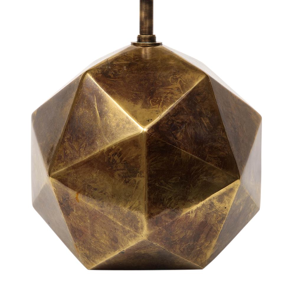 Cast Westwood Industries Inc Lamp, Bronze, Faceted   For Sale