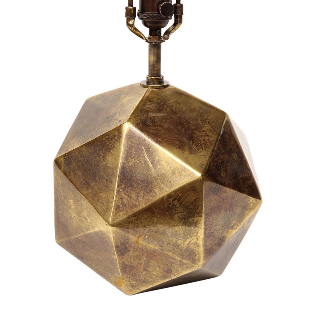 Late 20th Century Westwood Industries Inc Lamp, Bronze, Faceted   For Sale
