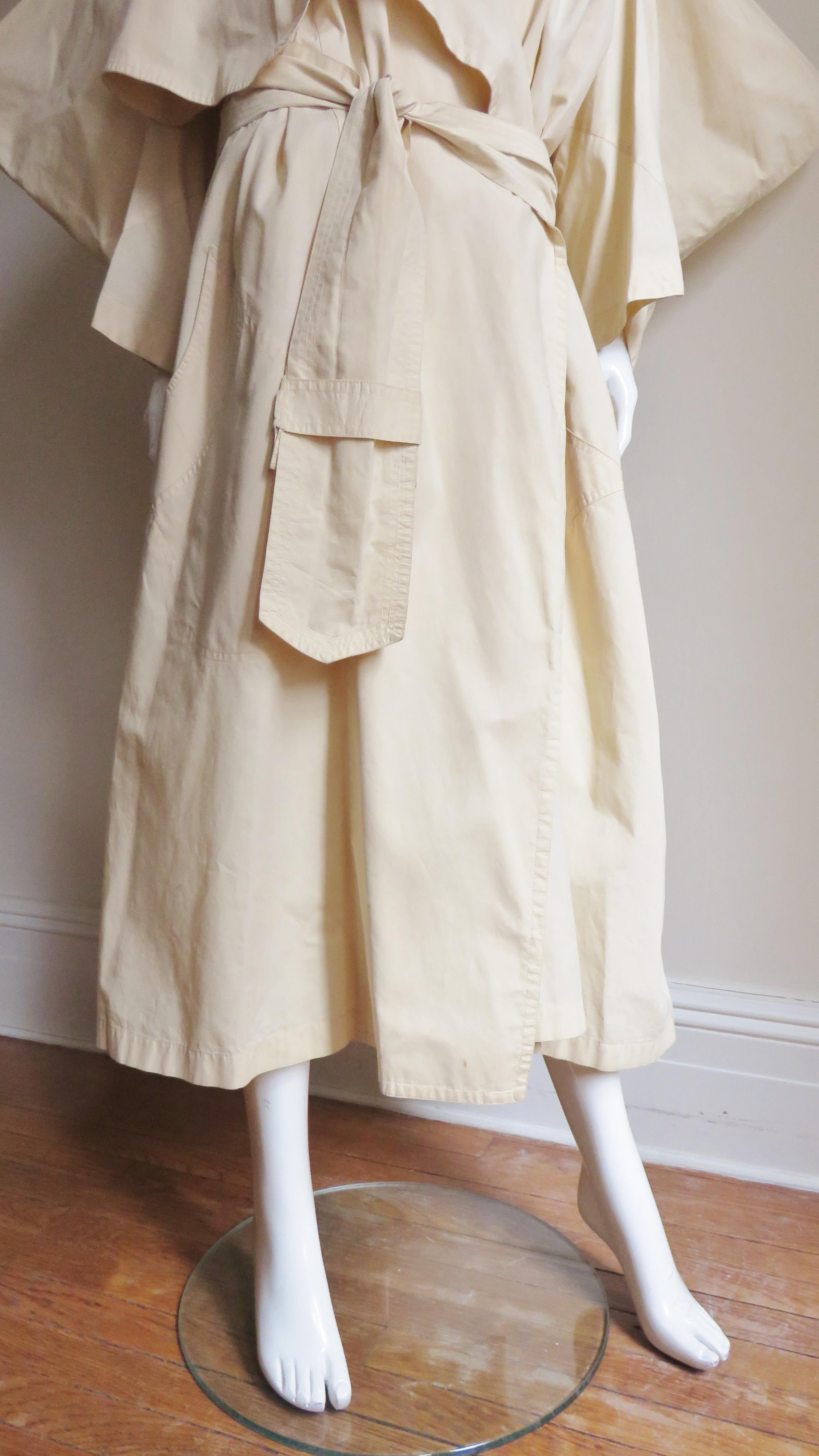 Beige Westwood and McLaren Worlds End Witches Collection AW 1983 Trench Coat