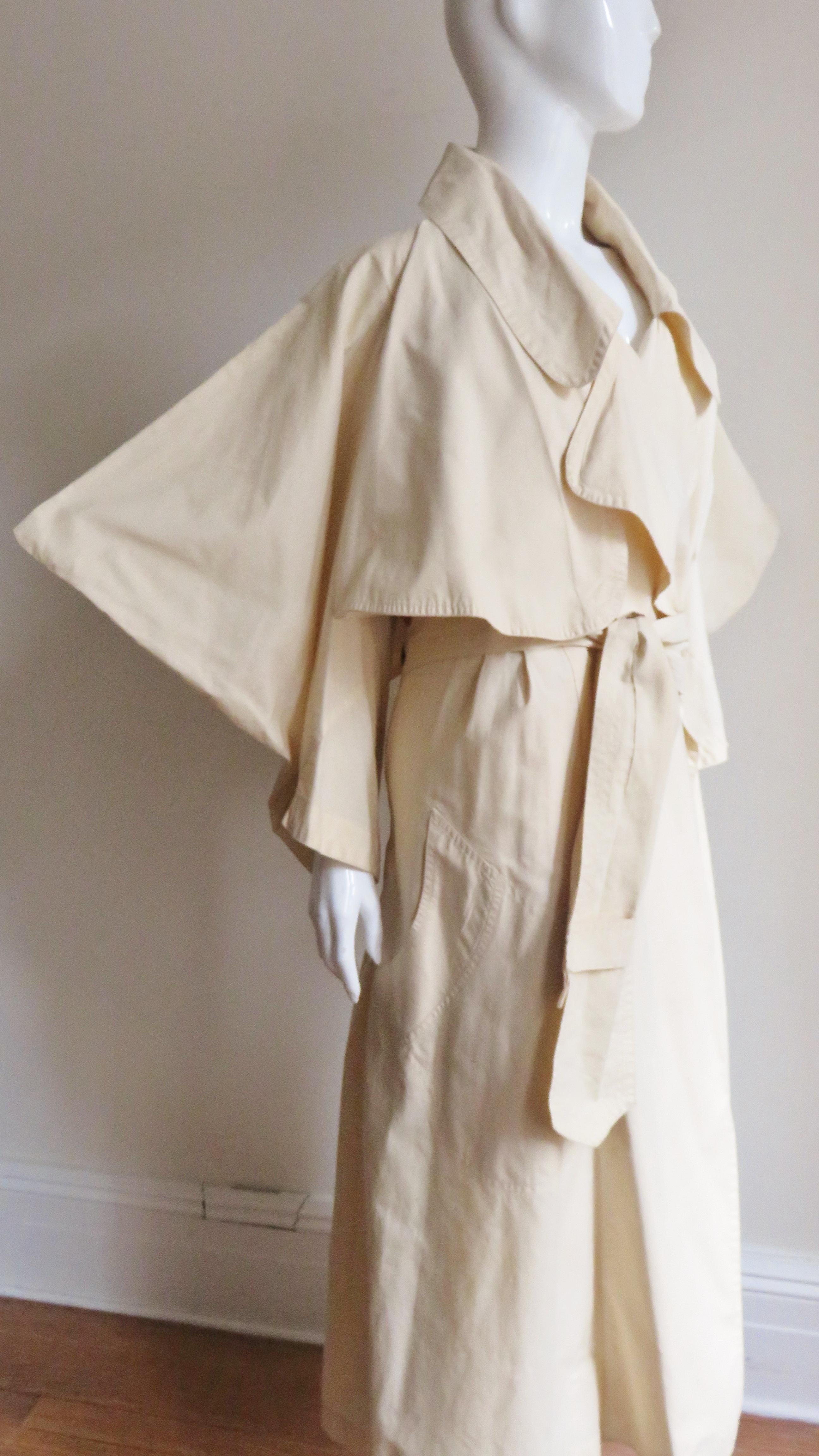 Westwood and McLaren Worlds End Witches Collection AW 1983 Trench Coat In Good Condition In Water Mill, NY