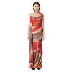 Westwood Vintage Laufsteg 2012 Queen's Diamond Jubiläum Korsett drapiertes Seidenkleid