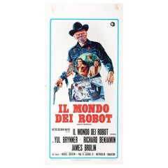 Vintage Westworld 1973 Italian Locandina Film Poster