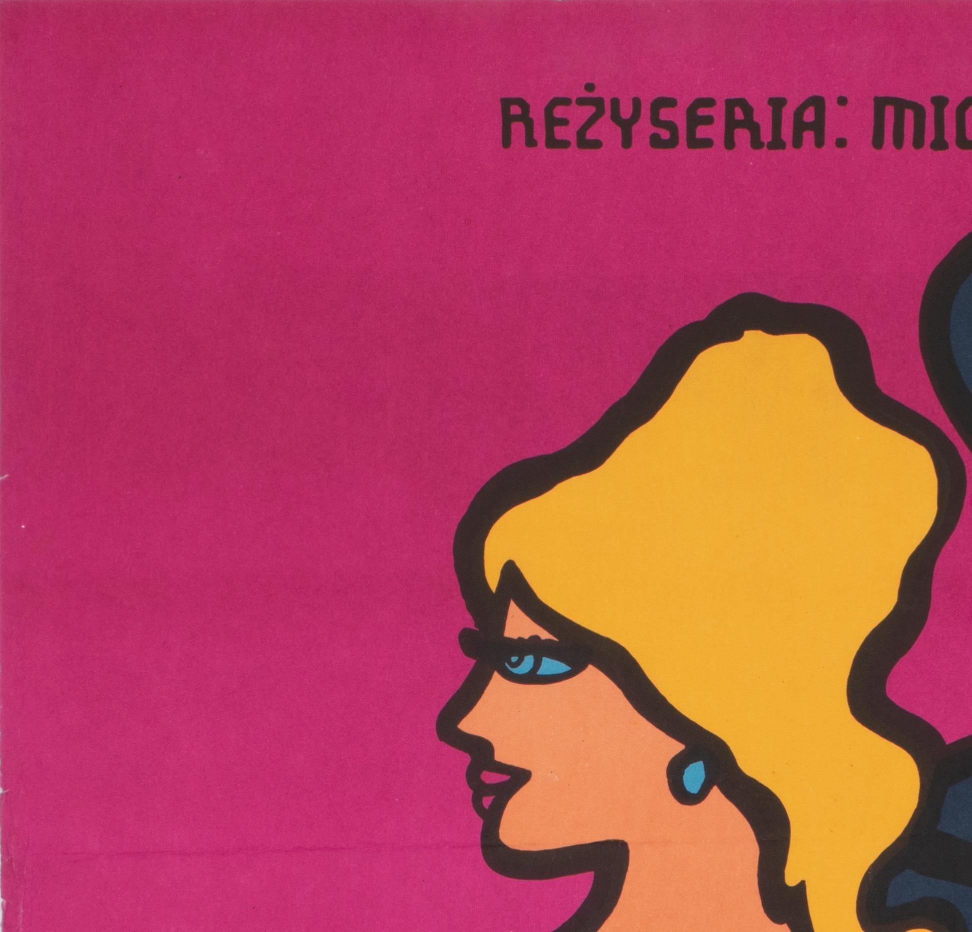 Westwelt, polnisches Filmplakat, Mlodozeniec, 1976 (Polnisch) im Angebot