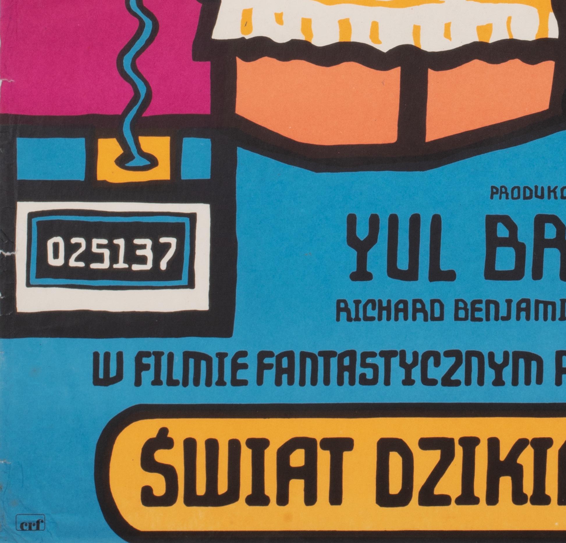 Westwelt, polnisches Filmplakat, Mlodozeniec, 1976 im Angebot 1