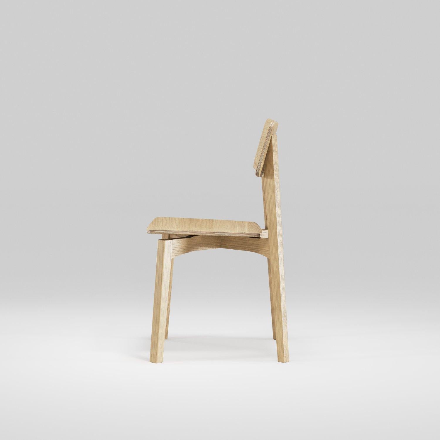 Wewood ERICEIRA Oak Chair by BRUNO MARQUES In New Condition For Sale In New York, NY