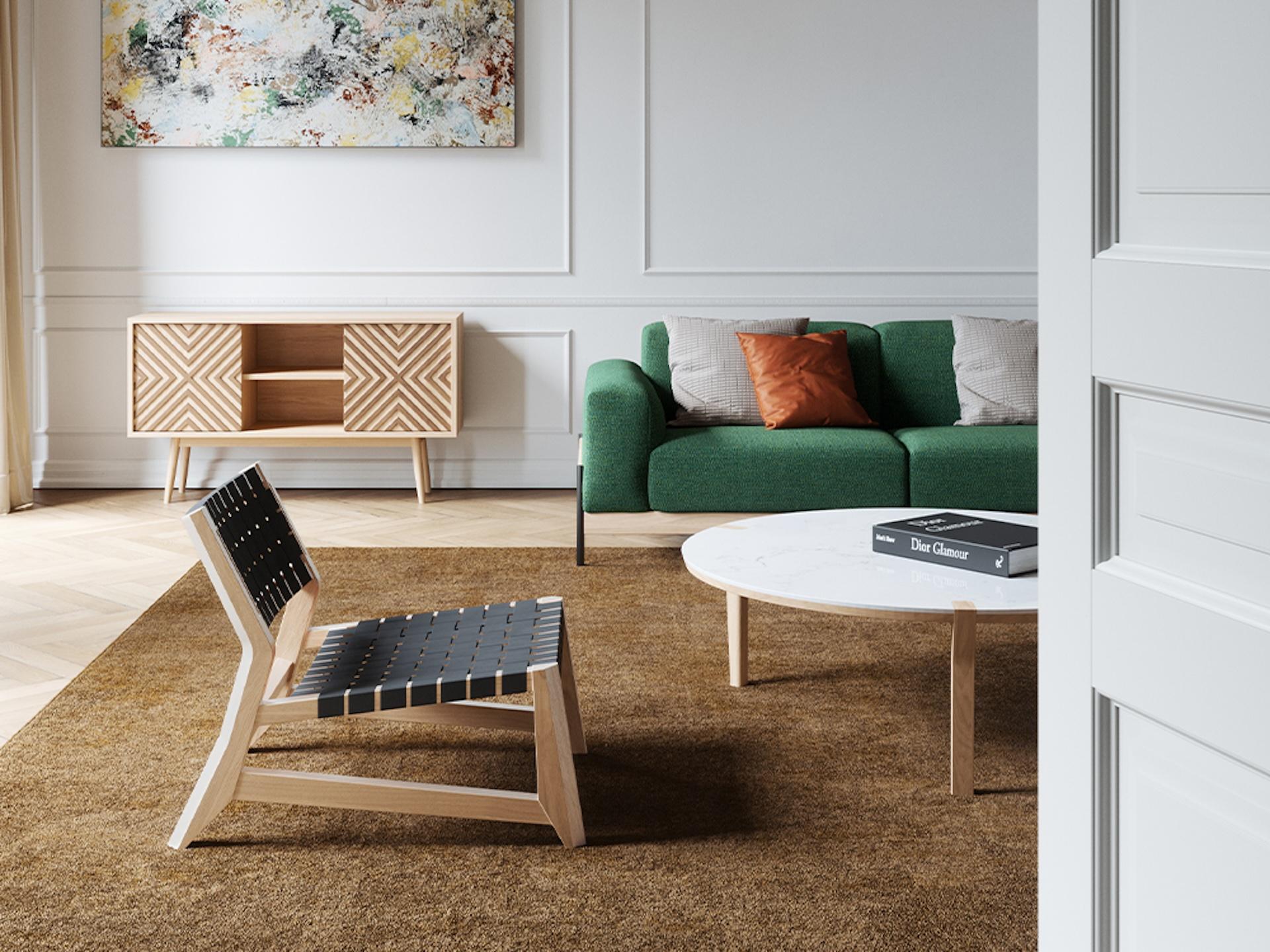 Contemporary Wewood ODHIN Lounge Chair by STUDIO GUD For Sale