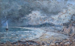 Weymouth Bay England, Oil on Panel, 19th Century