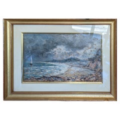 Weymouth Bay England, Oil on Panel, 19th Century