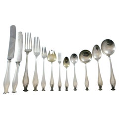 Service de couverts de table en argent sterling Weymouth by Gorham pour 8 personnes, 100 pièces