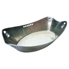 W&G silver-plated alpaca bowl attributed to Kolo Moser or Adolf Loos