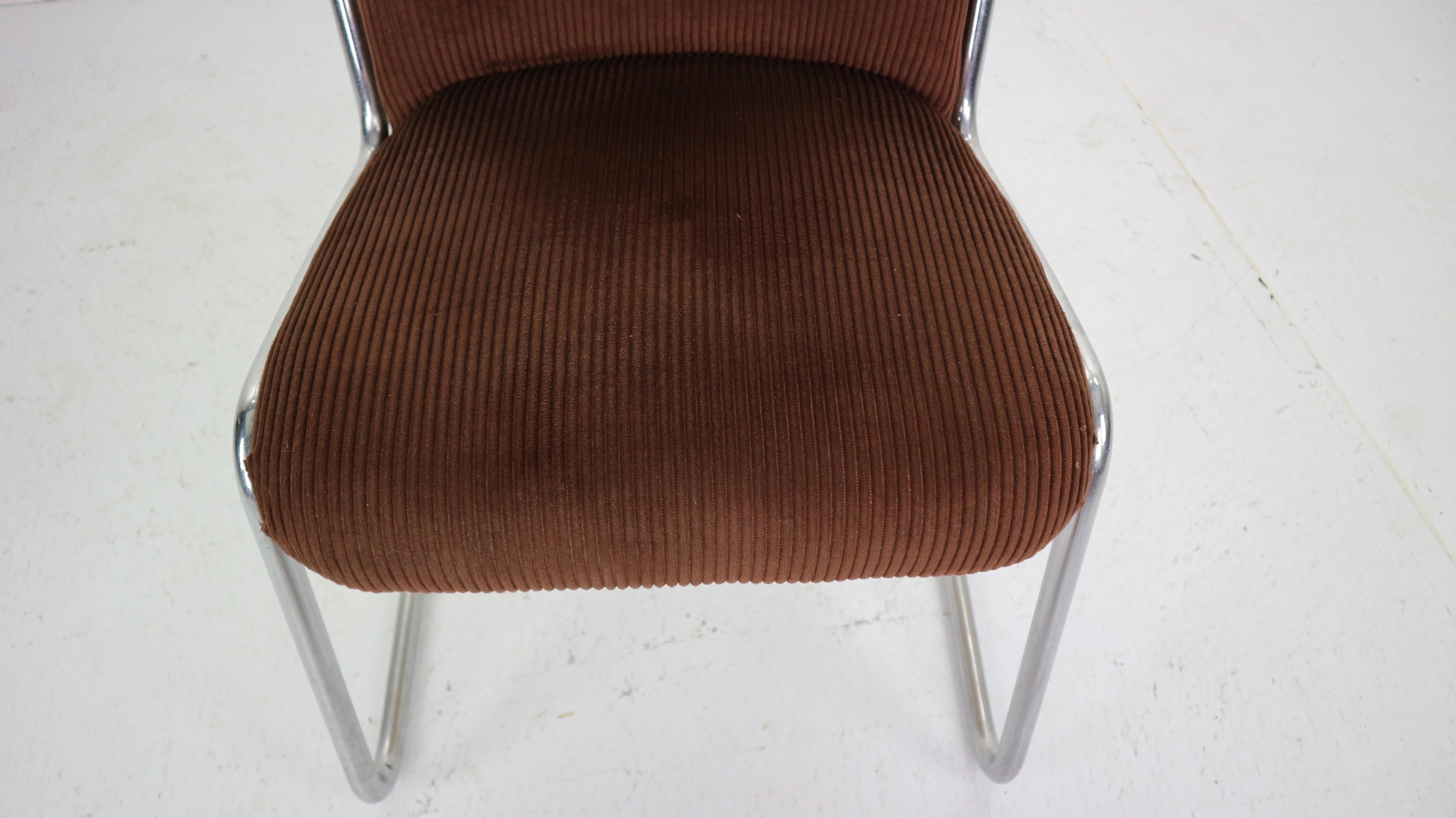 W.H. Gispen by Gispen Culemborg, M-413 Easy Lounge Chair, Dutch Design, 1953 9